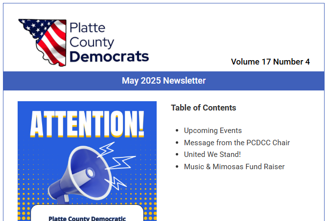 May 2025 Newsletter